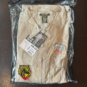 Black Stallion Beige Work Shirt